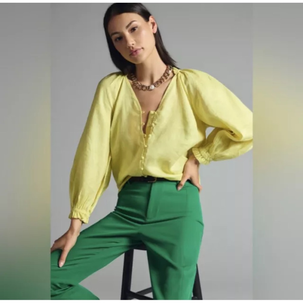 Mauve Yellow Blouse
